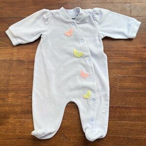 Vintage Girls Footie Pajamas